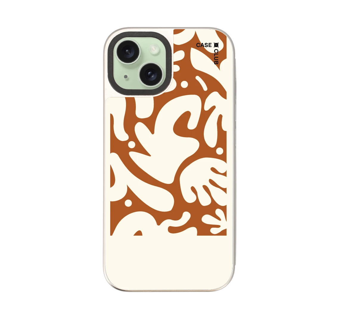 ดอกไม้มินิมอลสีน้ำตาล